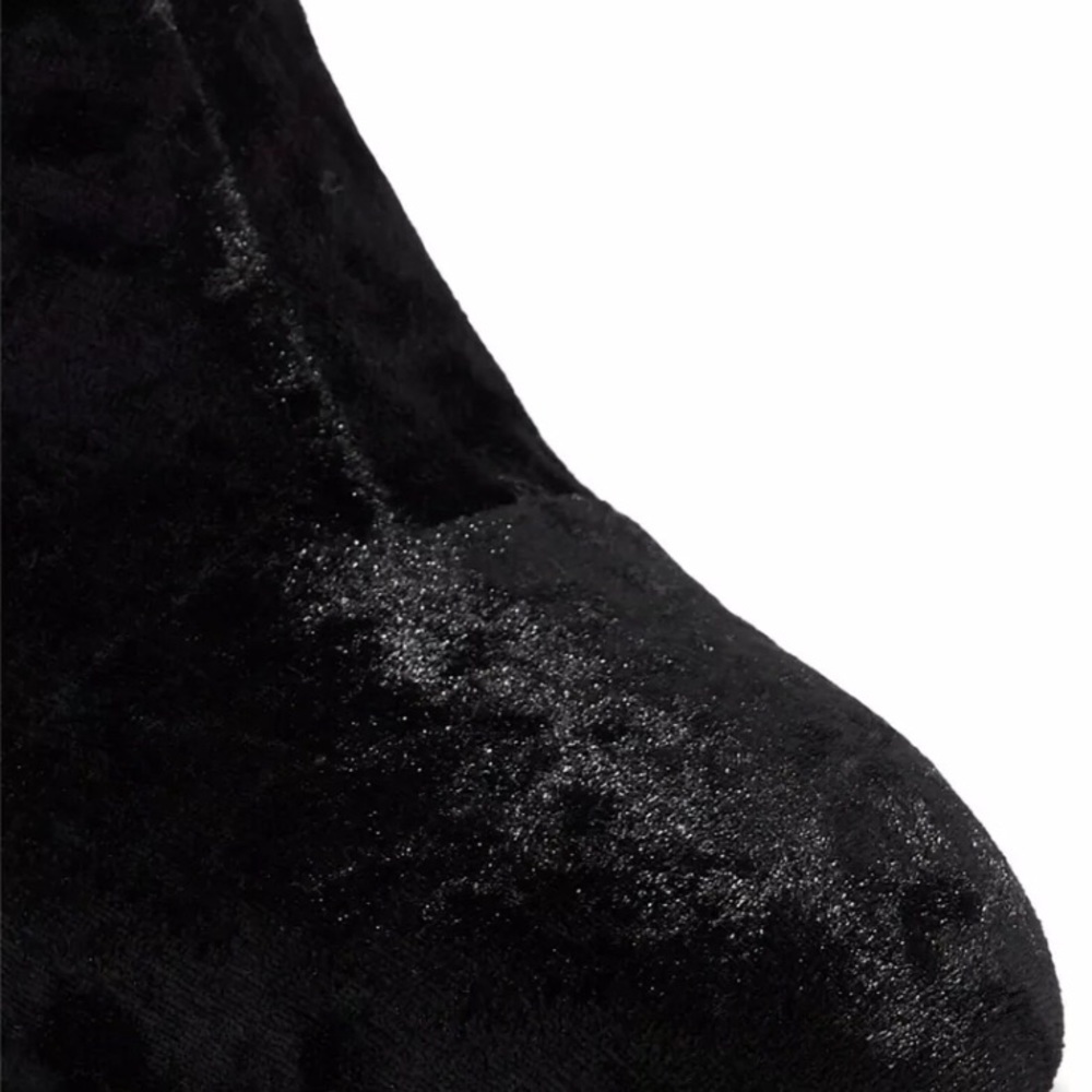 Rag & Bone Drea Boot Black crushed velvet Bootie - Picture 3 of 8